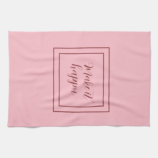 Linge De Cuisine Rose le faire briller (Horizontal)