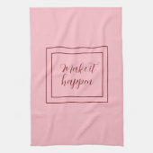 Linge De Cuisine Rose le faire briller (Vertical)
