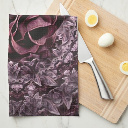 Linge De Cuisine Rose Mandala (Quart Plié)