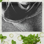 LINGE DE CUISINE ROSE NOIR (Plié)