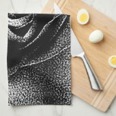 LINGE DE CUISINE ROSE NOIR (Quart Plié)