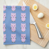 Linge De Cuisine Rose Piggy (Quart Plié)