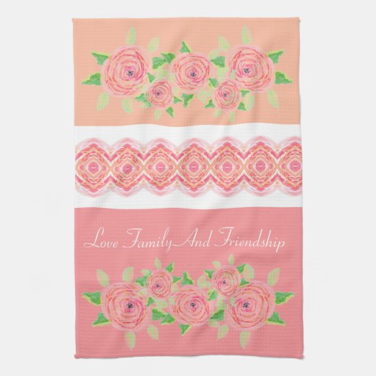 Linge De Cuisine Rose rose (Vertical)
