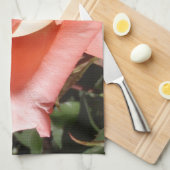 Linge De Cuisine Rose rose pêche (Quart Plié)