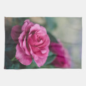 Linge De Cuisine Rose rose rêveuse (Horizontal)