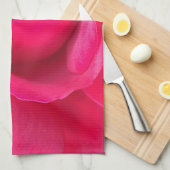 Linge De Cuisine Rose rose romantique rouge (Quart Plié)
