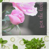 Linge De Cuisine Rose rose rose style jardin (Plié)