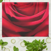 Linge De Cuisine Rose rouge (Plié)
