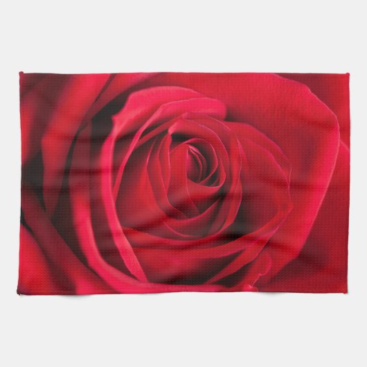 Linge De Cuisine Rose rouge (Horizontal)