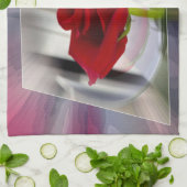 Linge De Cuisine Rose rouge 2 (Plié)
