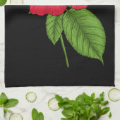 Linge De Cuisine Rose rouge 2 (Plié)