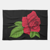 Linge De Cuisine Rose rouge 2 (Horizontal)