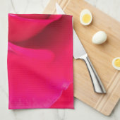 Linge De Cuisine Rose rouge romantique v2 (Quart Plié)