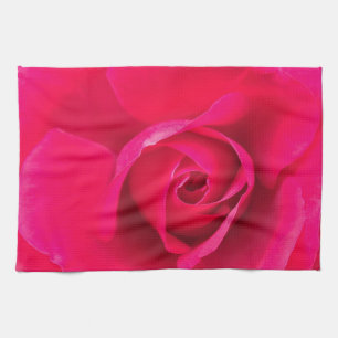 Linge De Cuisine Rose rouge romantique v2