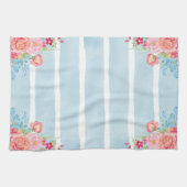 Linge De Cuisine Rose sur bleu (Horizontal)