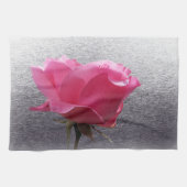 Linge De Cuisine rose sur gris (Horizontal)