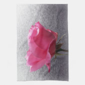 Linge De Cuisine rose sur gris (Vertical)
