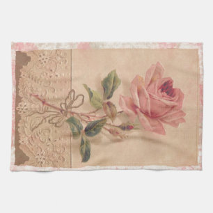 Linge De Cuisine Rose victorien français de rose