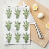 Linge De Cuisine Rosemary Herbes Cuisine Culinaire Verdure Rustique (Quart Plié)