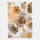 Linge De Cuisine Roses à l'aquarelle 2 (Vertical)