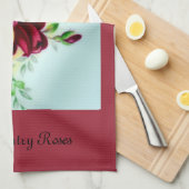 Linge De Cuisine Roses de l'ancien pays (Quart Plié)