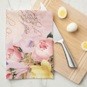 Linge De Cuisine Roses d'espoir et d'amour de foi (Quart Plié)