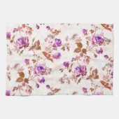 Linge De Cuisine Roses d'or violet (Horizontal)
