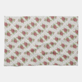 Linge De Cuisine Roses partout (Horizontal)