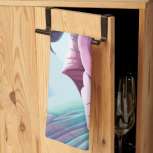 Linge De Cuisine Roses radieux : Parfaitement rose et violet pétale