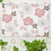 Linge De Cuisine Roses roses (Plié)