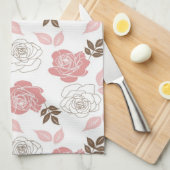 Linge De Cuisine Roses roses (Quart Plié)