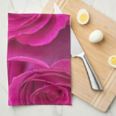 Linge De Cuisine Roses roses (Quart Plié)