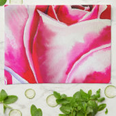 Linge De Cuisine Roses roses rose aquarelle art (Plié)