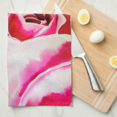 Linge De Cuisine Roses roses rose aquarelle art (Quart Plié)