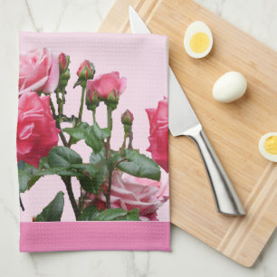 LINGE DE CUISINE ROSES ROSES ROSES