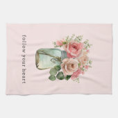 Linge De Cuisine Roses roses roses Floral Mason Jar (Horizontal)