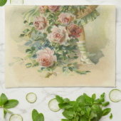 Linge De Cuisine Roses roses roses roses mignonnes (Plié)