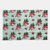 Linge De Cuisine Roses roses vintages de chou (Horizontal)