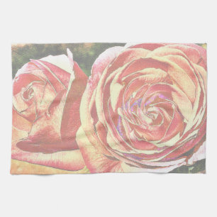 Linge De Cuisine Roses thé du jardin
