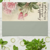 Linge De Cuisine Roses victoriens roses chics minables (Plié)