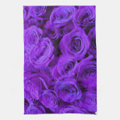 Linge De Cuisine roses violet romantique, joli bouquet de rose (Vertical)