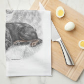 Linge De Cuisine Rottweiler Chien Art (Quart Plié)