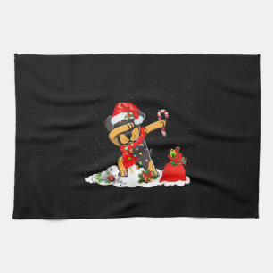 Linge De Cuisine Rottweiler Chien Dabbing Drôle cadeau de Noël