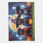 Linge De Cuisine Rottweiler Chiens Citrouille Halloween Funny (Vertical)