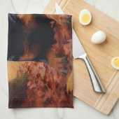 Linge De Cuisine Rottweiler dans les feuilles d'automne automne aut (Quart Plié)