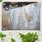 Linge De Cuisine Rottweiler Laisser neiger Noël (Plié)