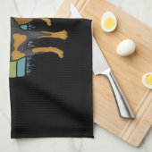 Linge De Cuisine Rotweiler Chiot avec Masque - Ew Personnes - Rottw (Quart Plié)