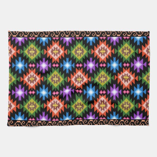 Linge De Cuisine rouanie traditionnelle folk ethnique motif tapis m (Horizontal)