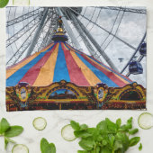 Linge De Cuisine Roue de la Marine Pier Ferris (Plié)