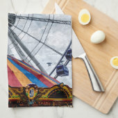 Linge De Cuisine Roue de la Marine Pier Ferris (Quart Plié)